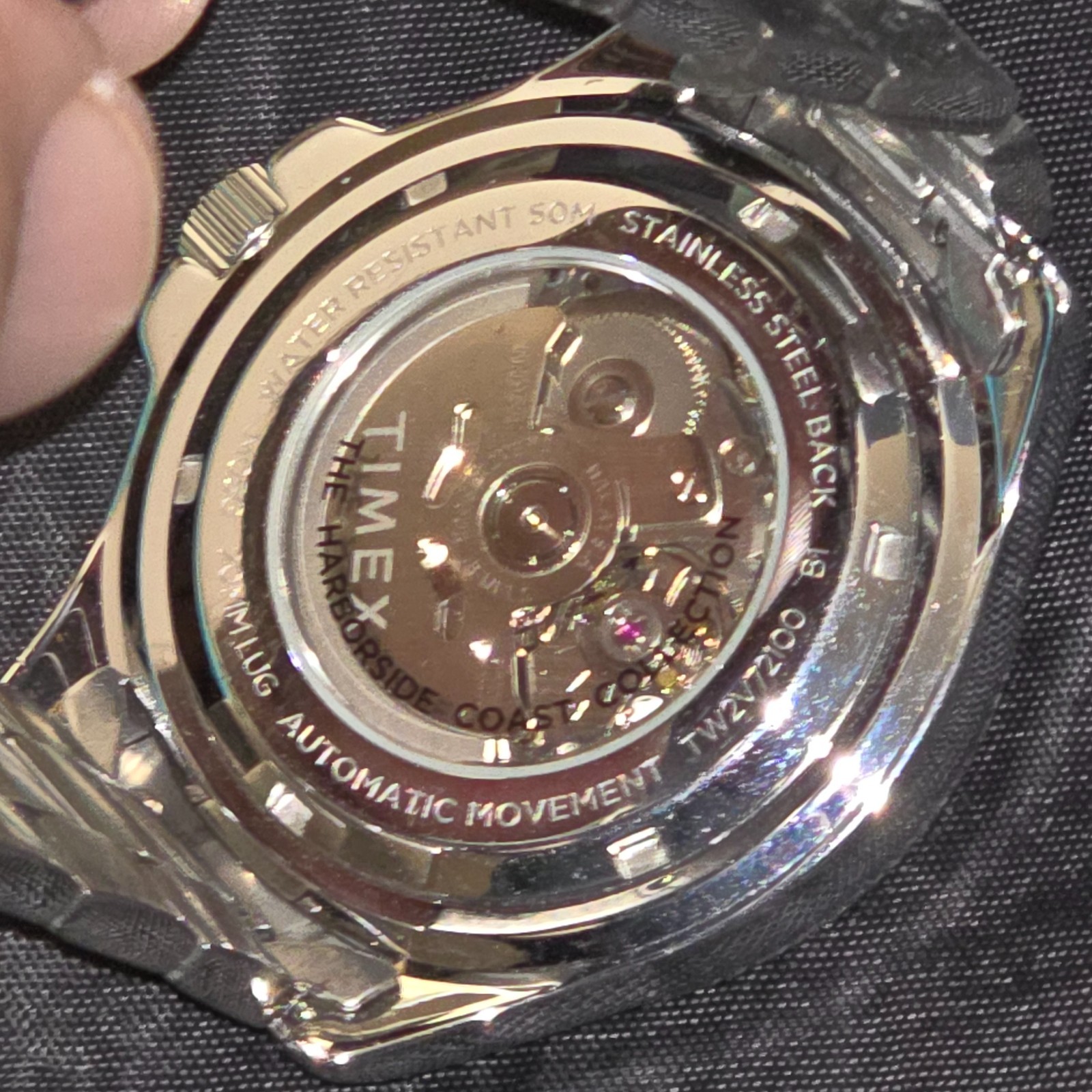 Timex Harborside Coast Automatic 43MM Watch (PEPSI) (Scratch/Damaged/Flaw)