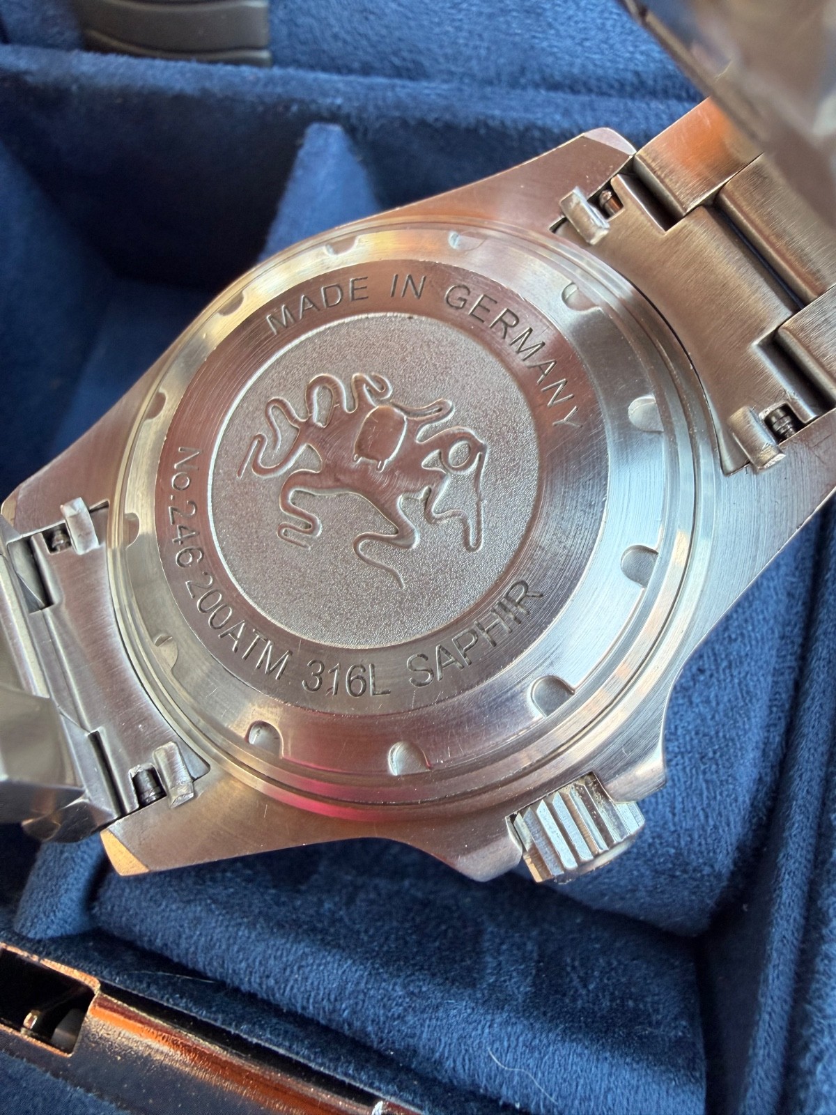 Kemmner Octopus 2000m Swiss Automatic German Dive Watch on bracelet