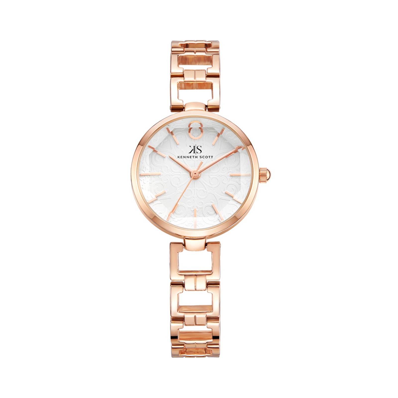 Kenneth Scott Women’s Analog Watch | White Dial, 28mm, 30 m (3 ATM)