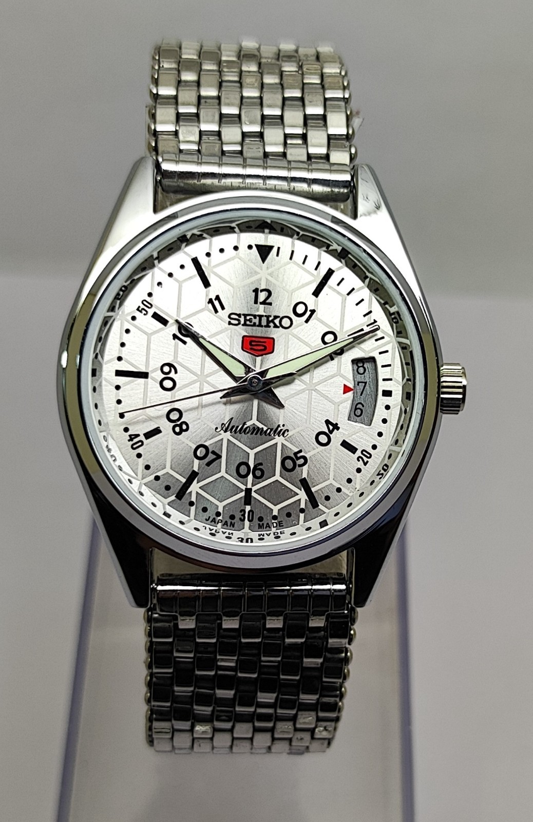 Refurbished Automatic Men’s Watch Day Date | Classic Vintage Style | Steel Strap
