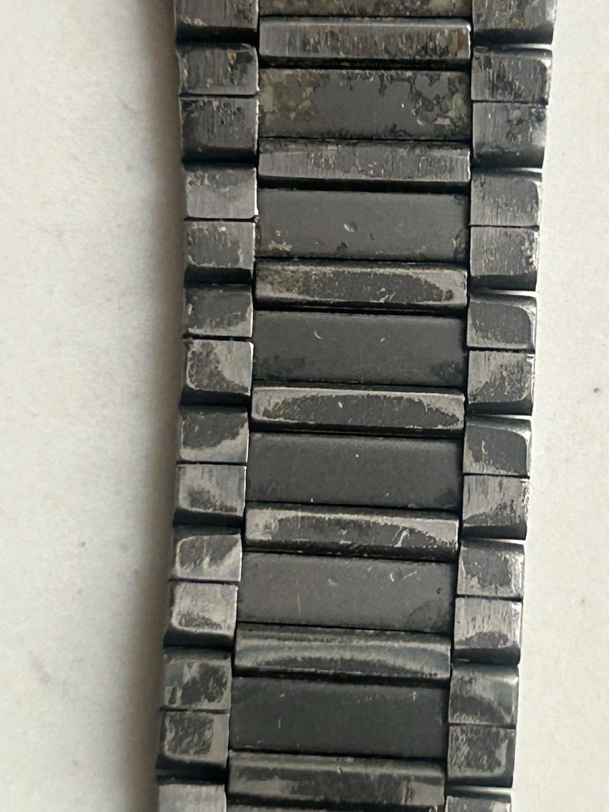 VINTAGE MEN’S TECHNOS ROMAN NUMERALS DATE ATM STAINLESS STEEL WRIST WATCH