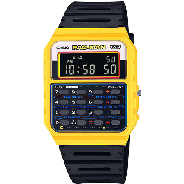 CASIO Classic CA-53WPC-1BJR PAC-MAN Collaboration Model Yellow