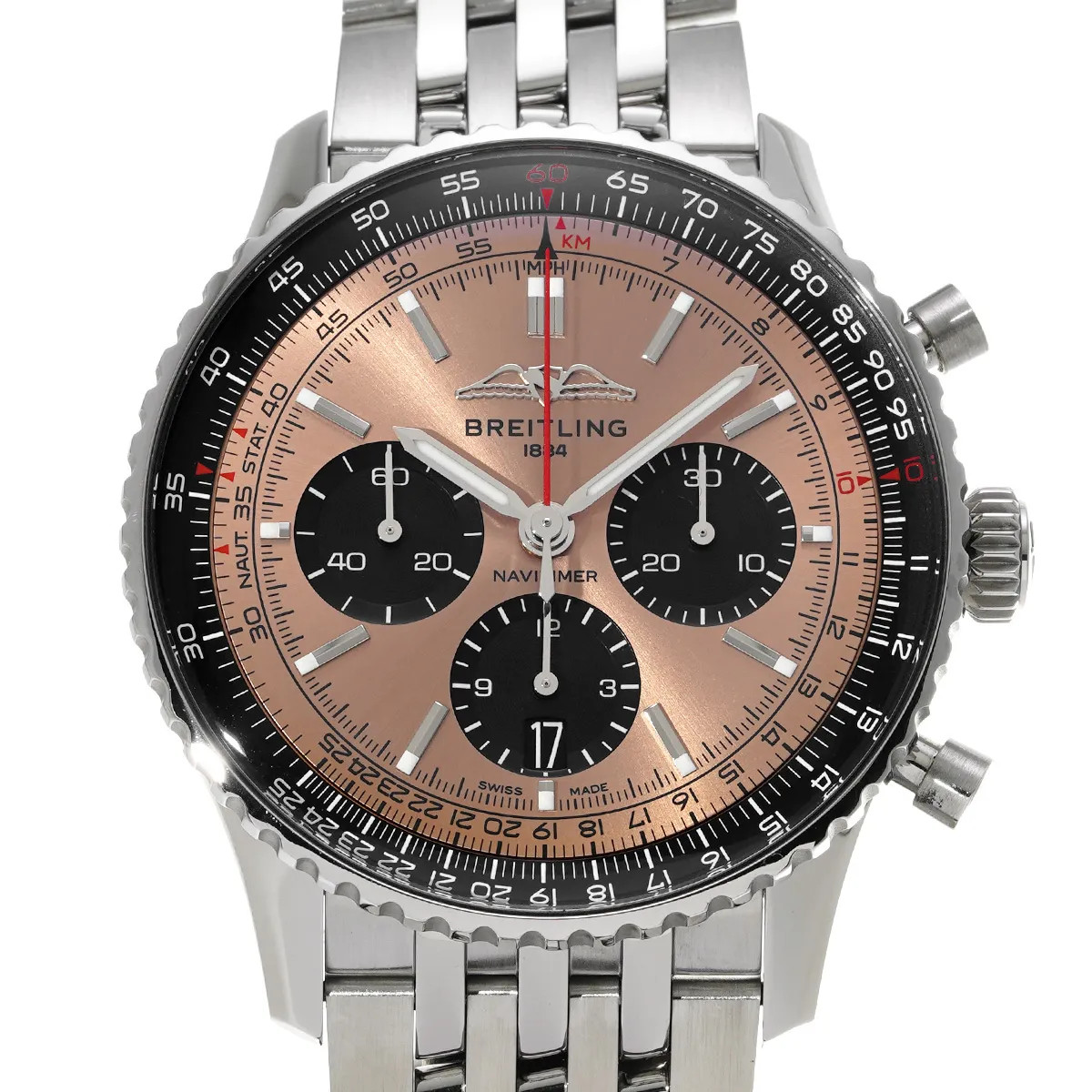 Breitling Navitimer AB0138241K1A1 ( AB0138) 41mm Pink / Black #WW1843