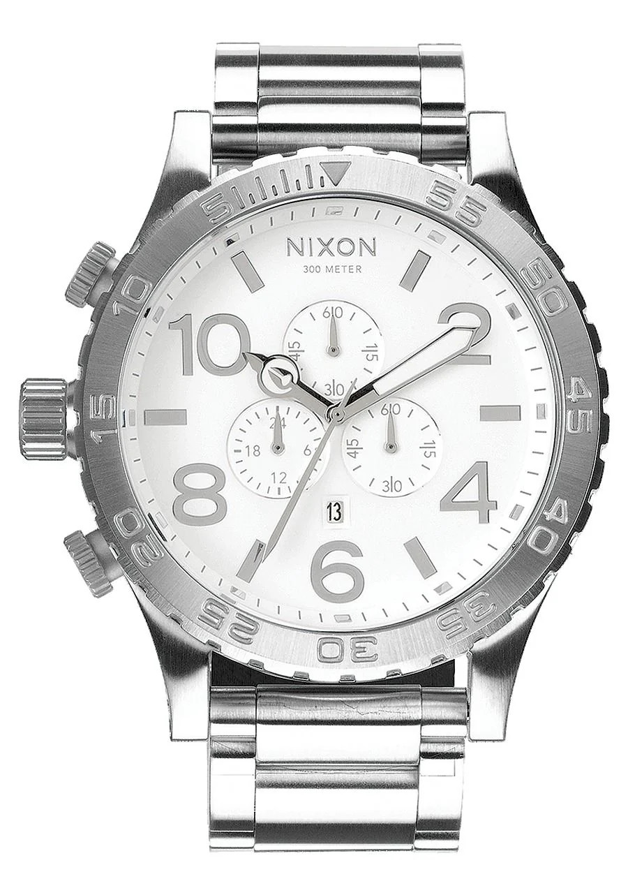 Nixon 51-30 Chrono High Polish/White Unisex Watch A083-488