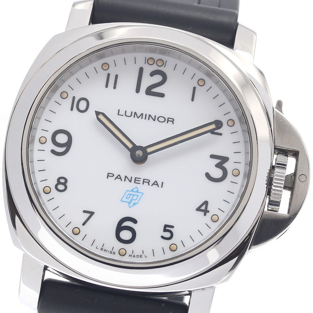 PANERAI Base Logo Acciaio PAM00630 White Dial Hand Winding Men’s Watch_956079