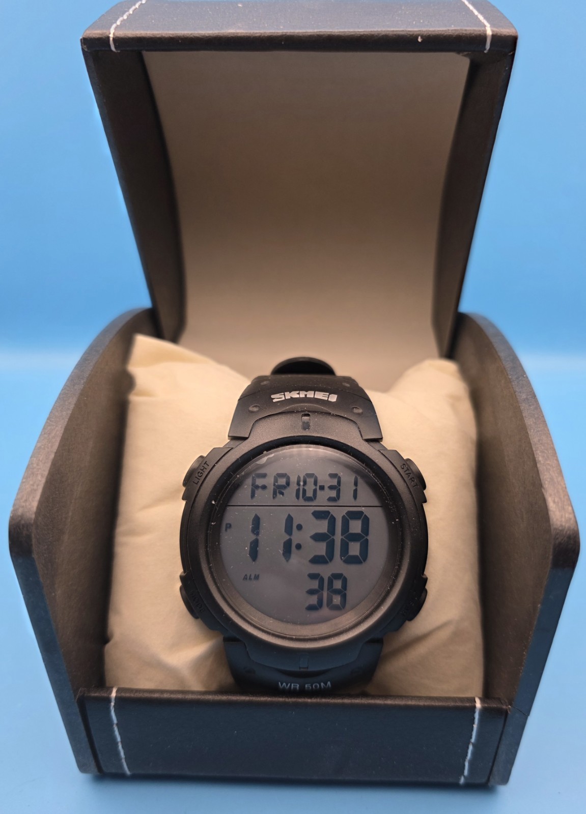 Skmei Men’s Digital Sport Watch Black Water Resistant Up To 50 Meters #0291