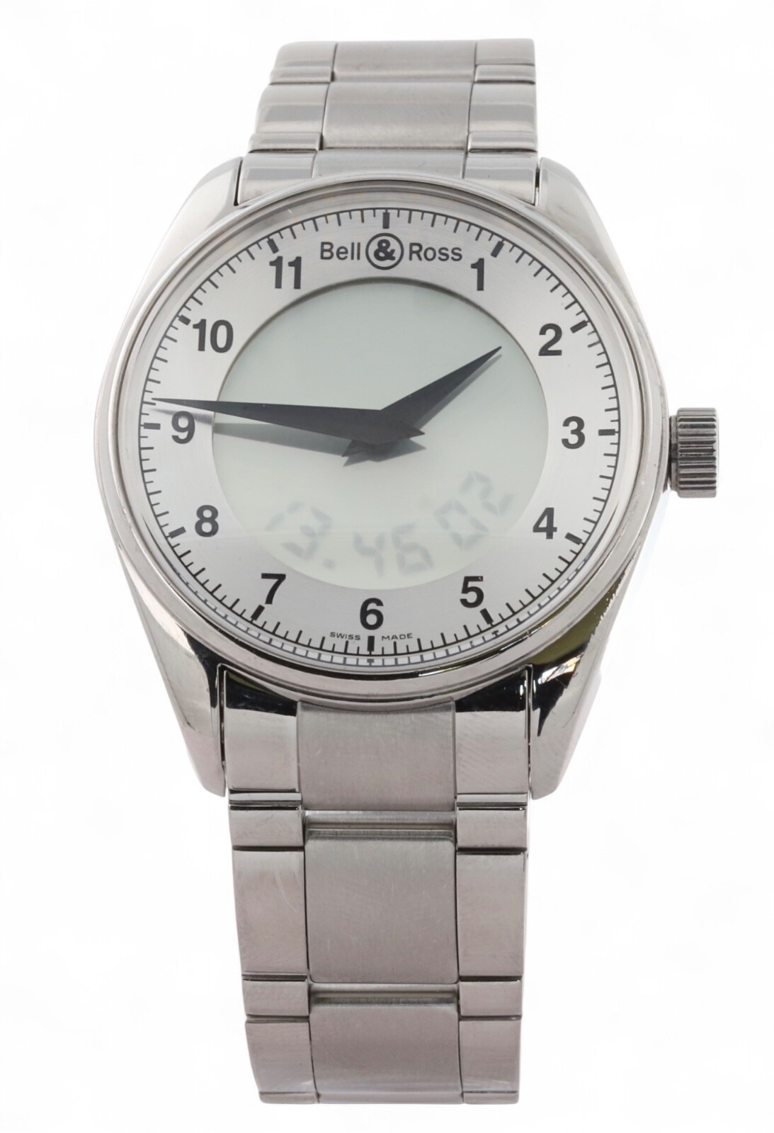 BELL & ROSS Quartz Digital Chronograph – Multi-Function Dial – 38mm – BR 100S