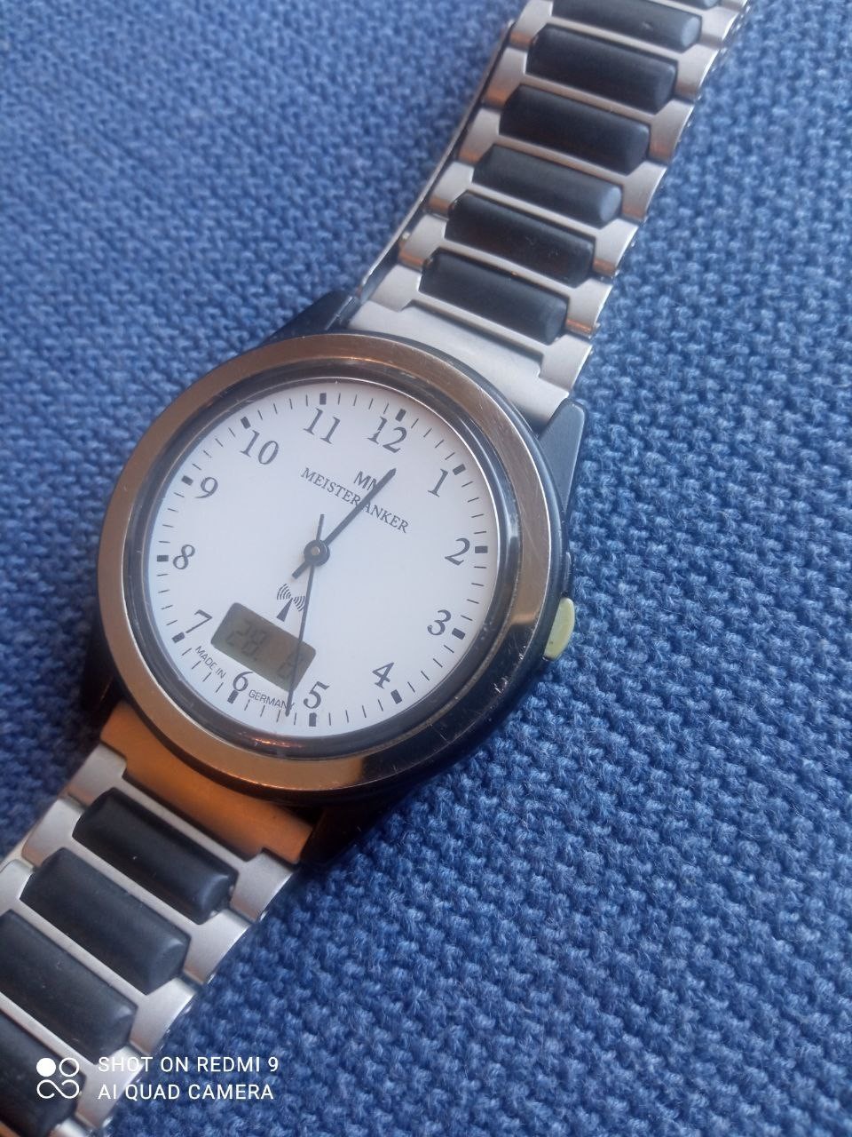 Meister Anker Radio Controlled Quartz Ana-Digital Vintage Wrist Watch