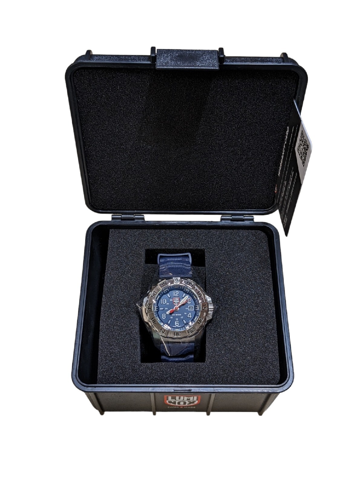 NEW Luminox Navy Seal 200m Dive Sapphire Blue Dial / Blue Band Watch XS.3253