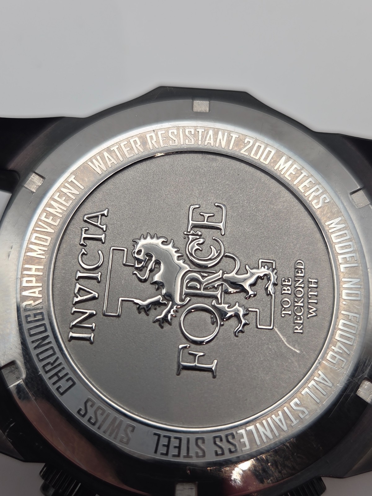 SUPER RARE INVICTA I-FORCE “TO BE RECKONED WITH” F0046 Swiss Chronograph Watch