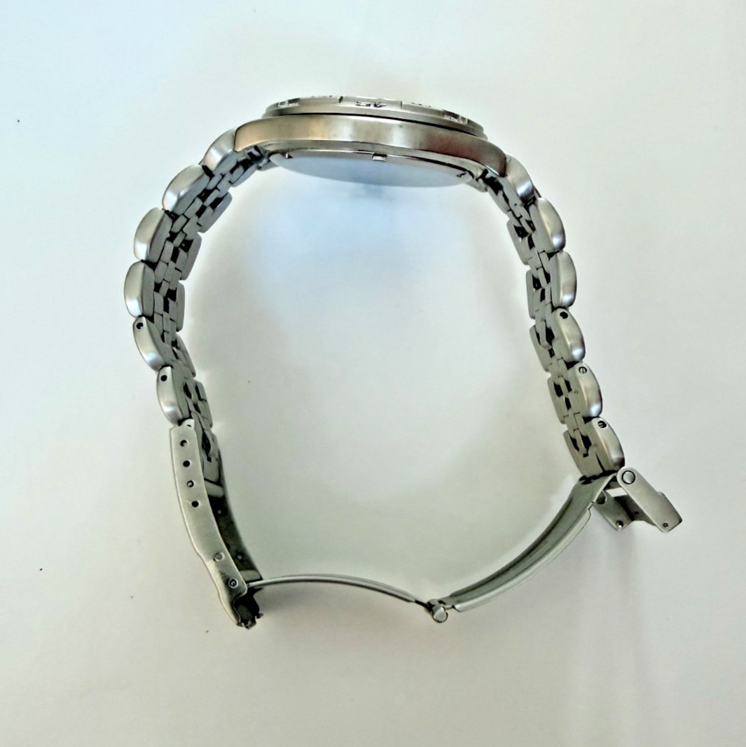 Fossil BQ8775 Mens Quartz Watch Blue 40mm Silver bracelet