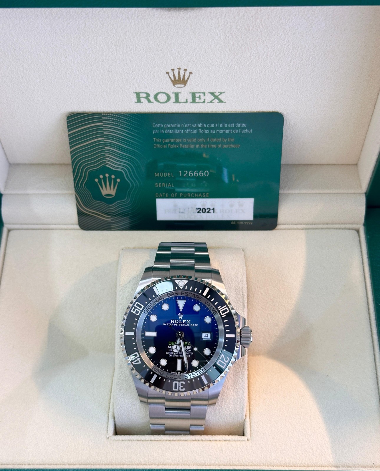 2021 Rolex Sea-Dweller | 126660 | James Cameron | Oyster | Box & Papers