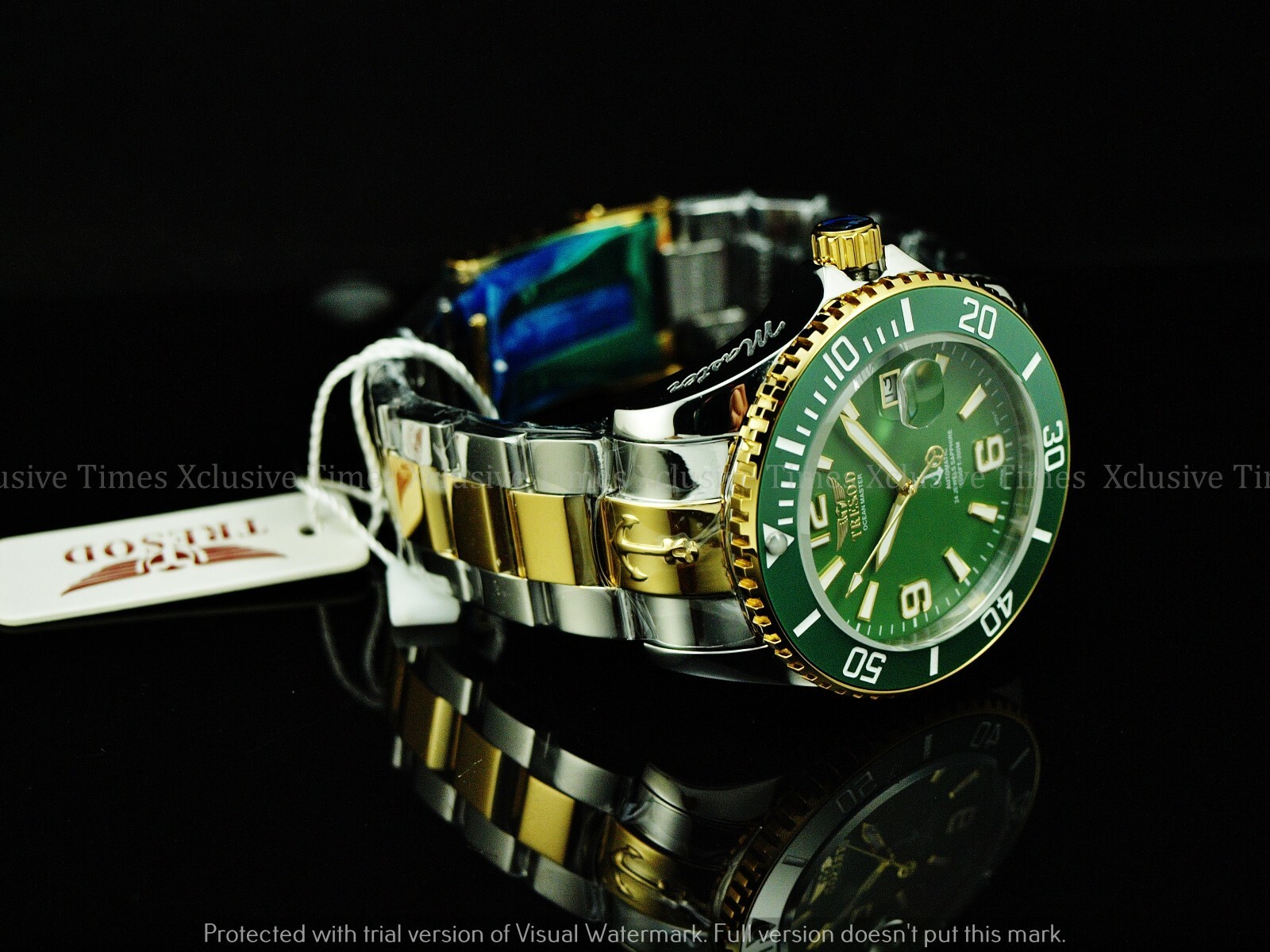 Tresod Men Super Luminous OCEAN MASTER Sapphire Crystal Ceramic Bezel Auto Watch
