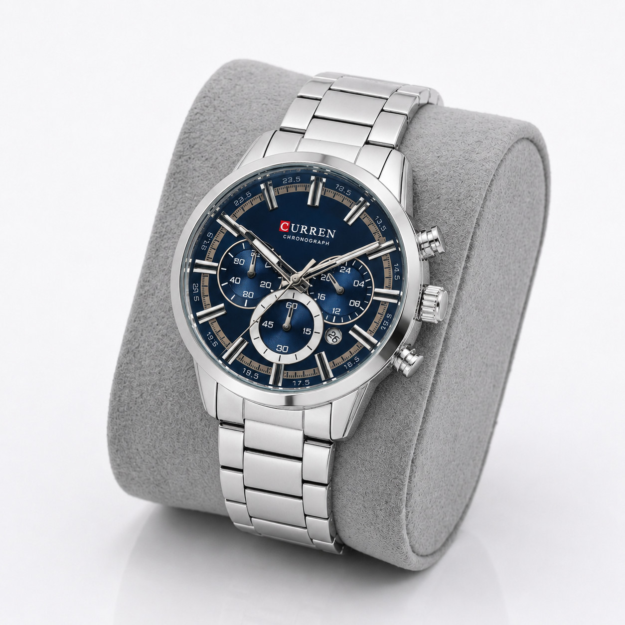 Men’s Curren Quartz Watch Chronograph 3ATM Waterproof Luminous Business