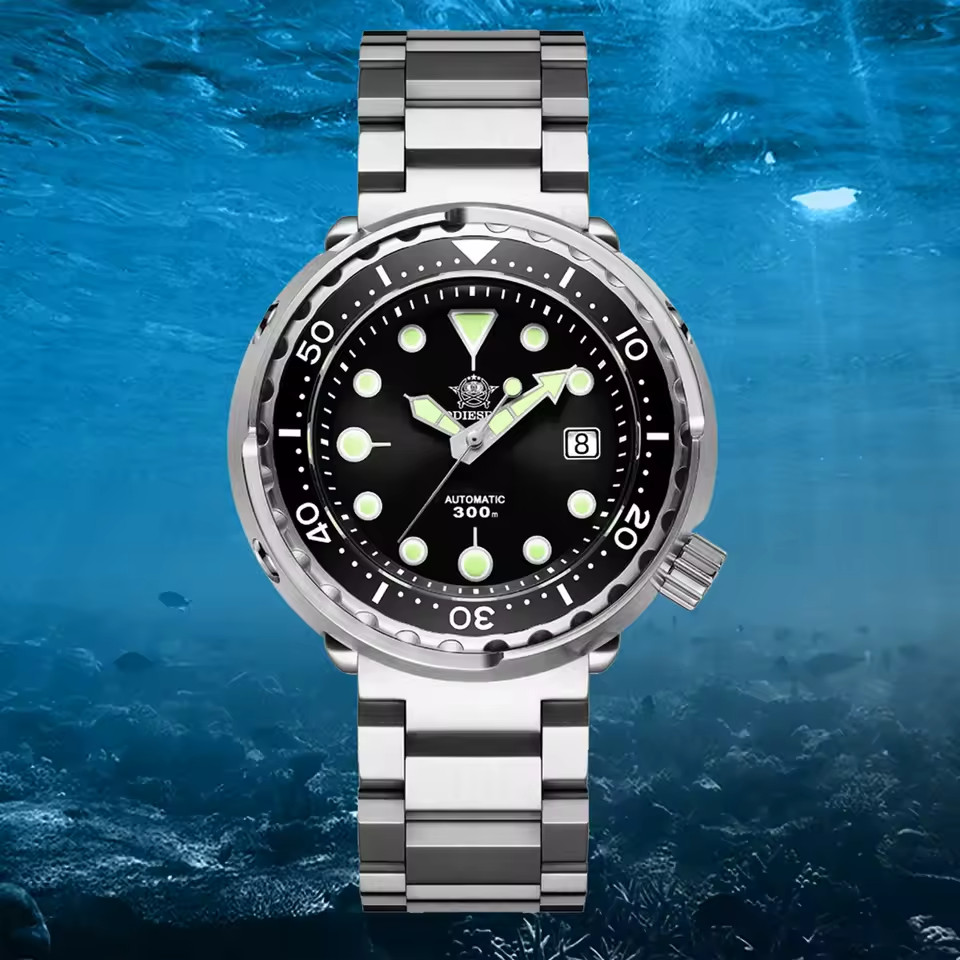 44MM ADDIESDIVE Tuna Automatic 8215 Men’s 300M Stainless NEW box/papers