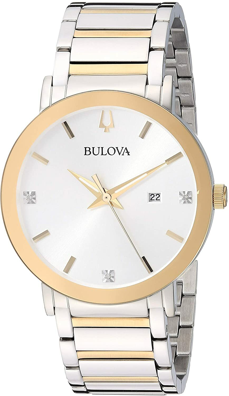 Bulova 98D151 Futuro Men’s Quartz Diamond Accent Calendar Date 42mm Watch
