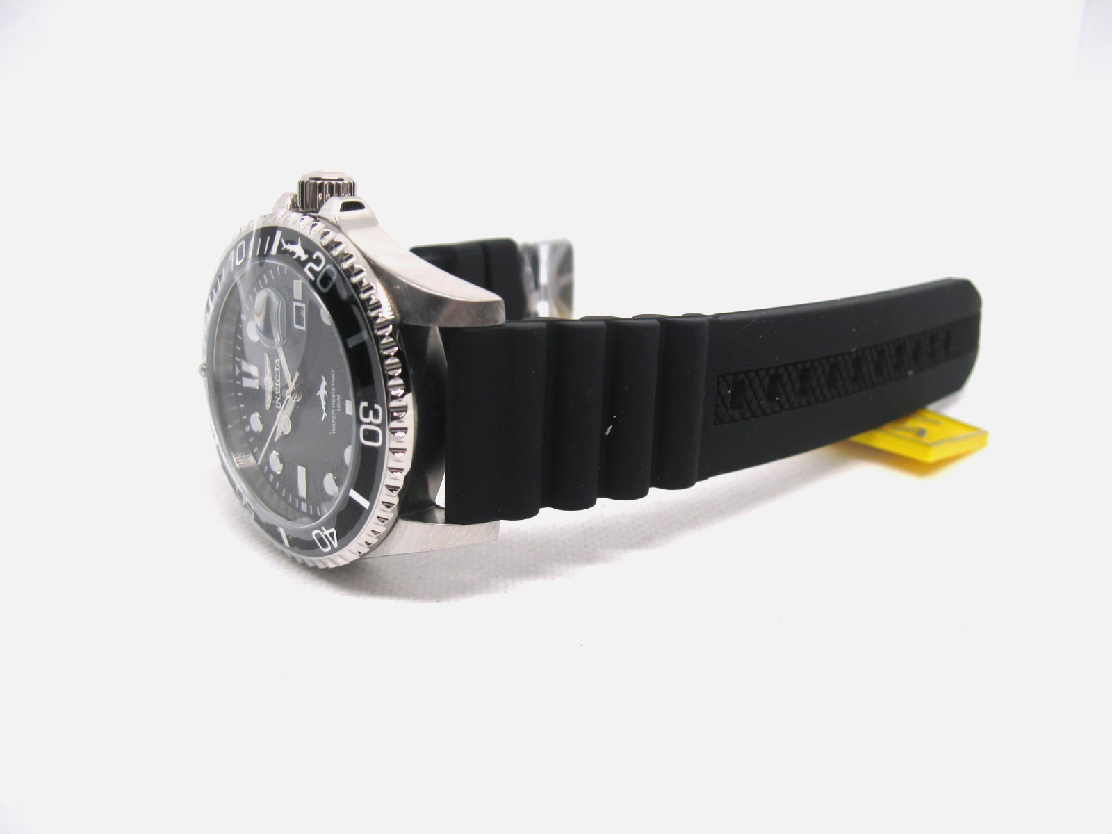Invicta Pro Diver ‘SHARK’ Black Dial Black Silicone Strap Men’s Watch- 47161
