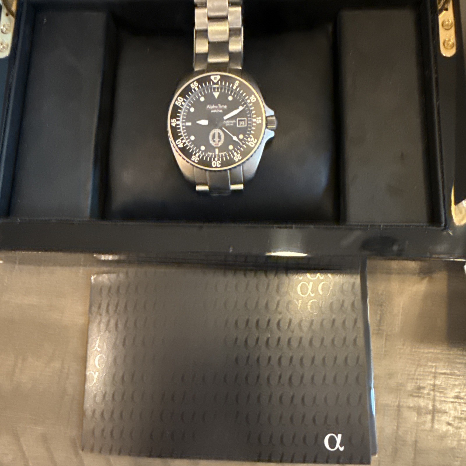 AlphaTime Mission Timer Titanium Dive Watch Fricker Case Made In Germany RARE