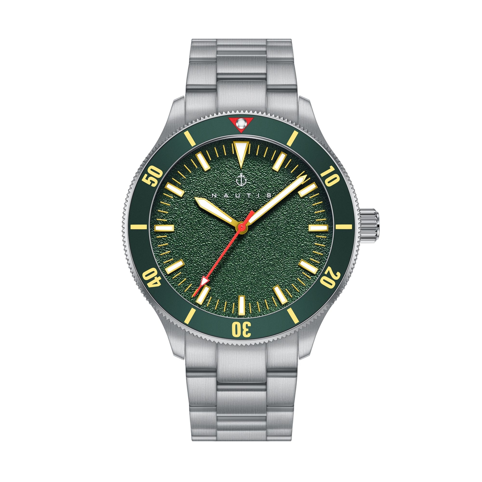 Nautis Deacon Bracelet Watch – Silver/Green