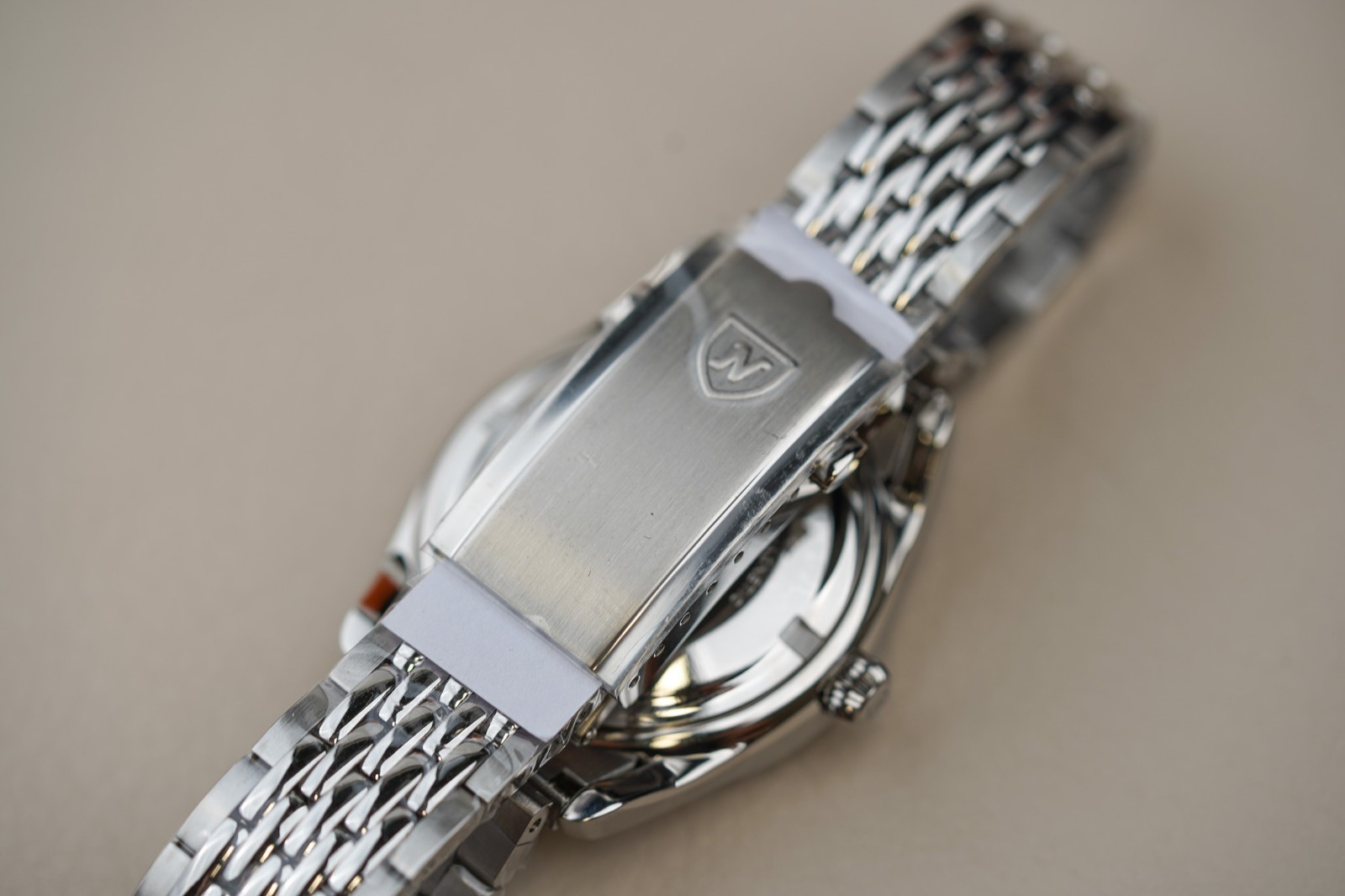 Nivada Grenchen Antarctic Spider Silver Dial BOR 32023A04 Steel Automatic Watch