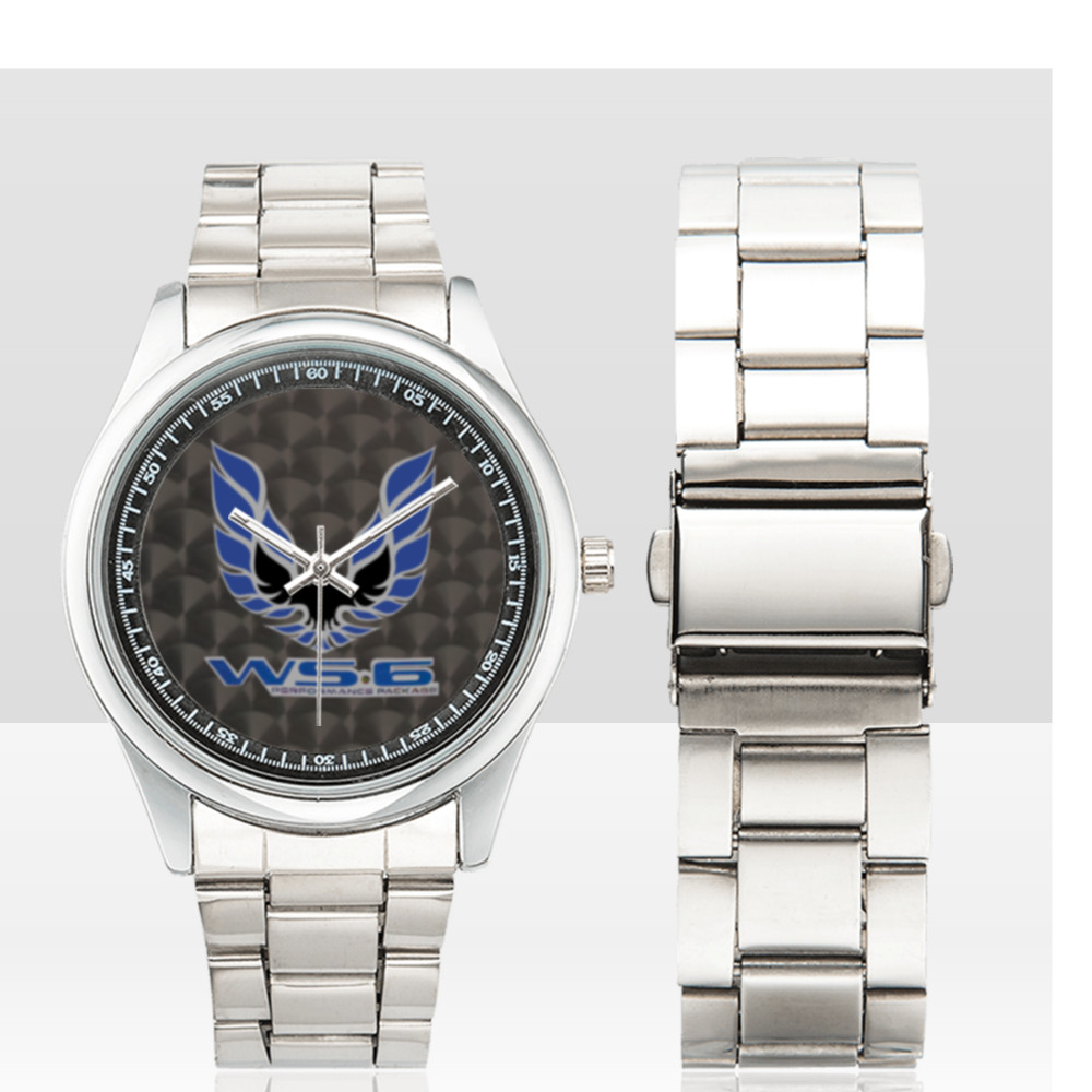 Custom Watch Blue Logo WS6 WS-6 Firebird Trans Am Classic Muscle Car Dad Gift