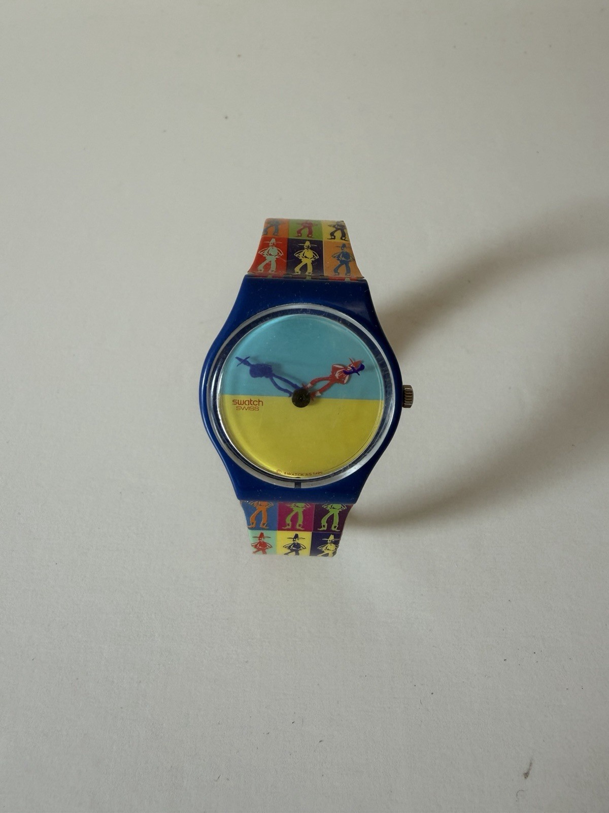 Swatch Vintage Lucky Shadow Multicolour Cowboy Watch Spares Repairs Display
