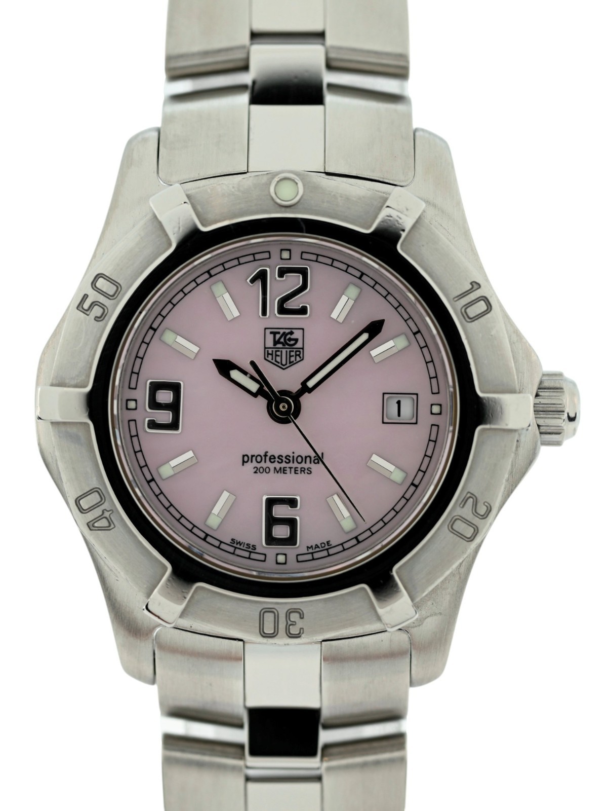 Tag Heuer 28mm Ladies Professional 2000 Exclusive Series Pink MOP Watch- WN1319!