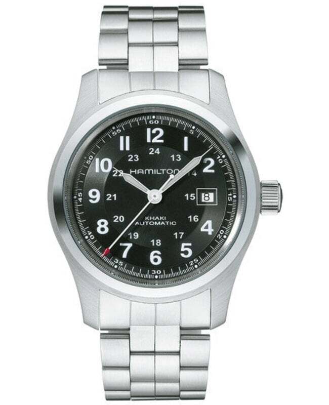 New Hamilton Khaki Field Auto 42MM Black Dial Steel Men’s Watch H70515137