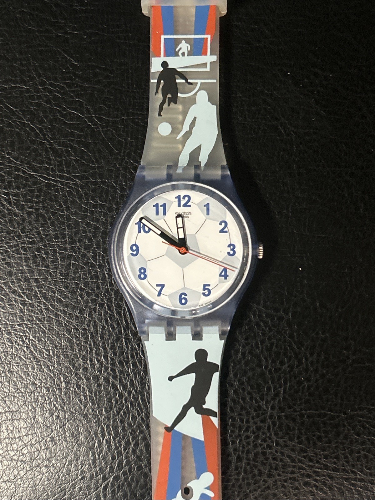 Swatch Soccer Fan (GS133) Swiss Watch 2007 New Batt. Celebrate The World Cup!
