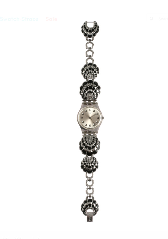 *MINT* 2007 SWATCH Originals REVUE STAR LM130G Womens Watch Stainless Steel Link