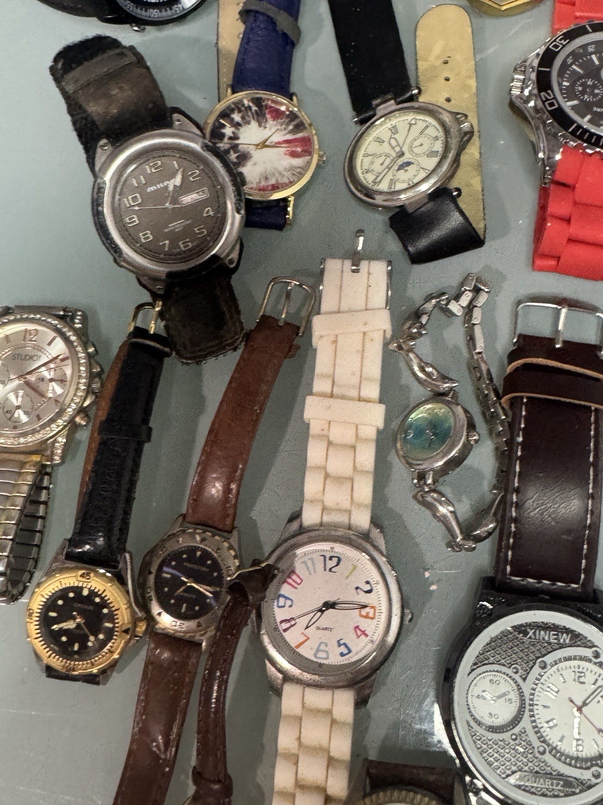 Large Watch Lot Untested 34 Watches