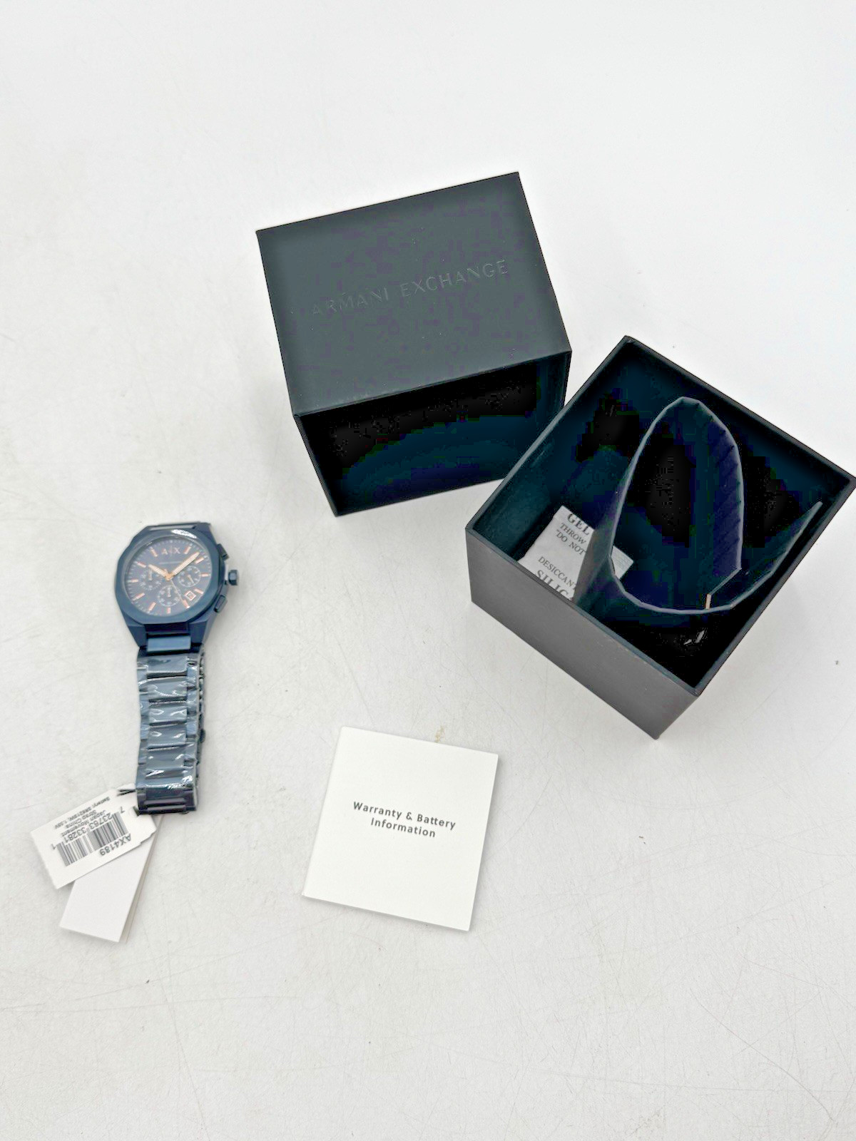 Armani Exchange Sync ChronographWatch -analog Stainless Steel Watch-blueAX4189