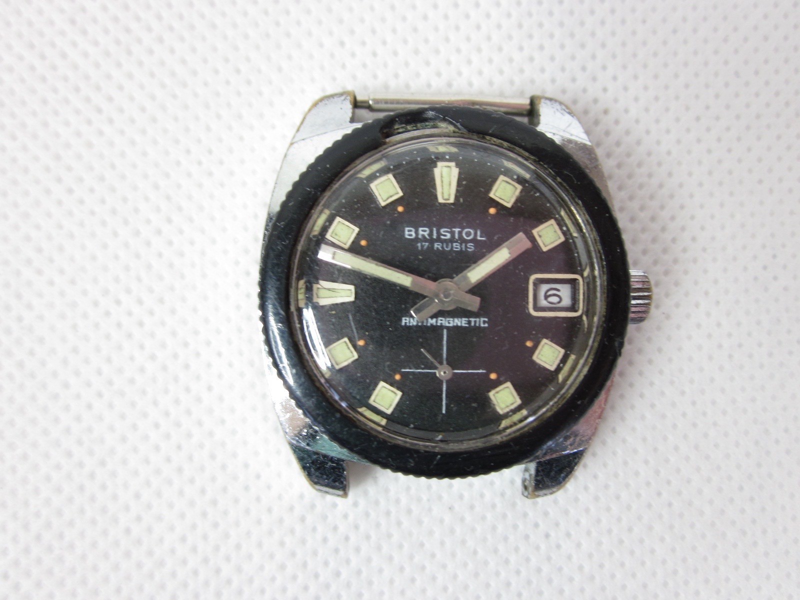 VINTAGE BRISTOL DIVER SUB MECHANICAL MANUAL MENS WRISTWATCH 32MM