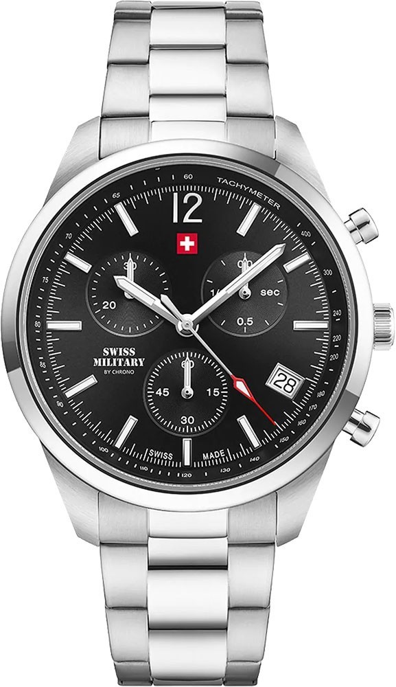 Swiss Military Black Watch for Men SM34097.01