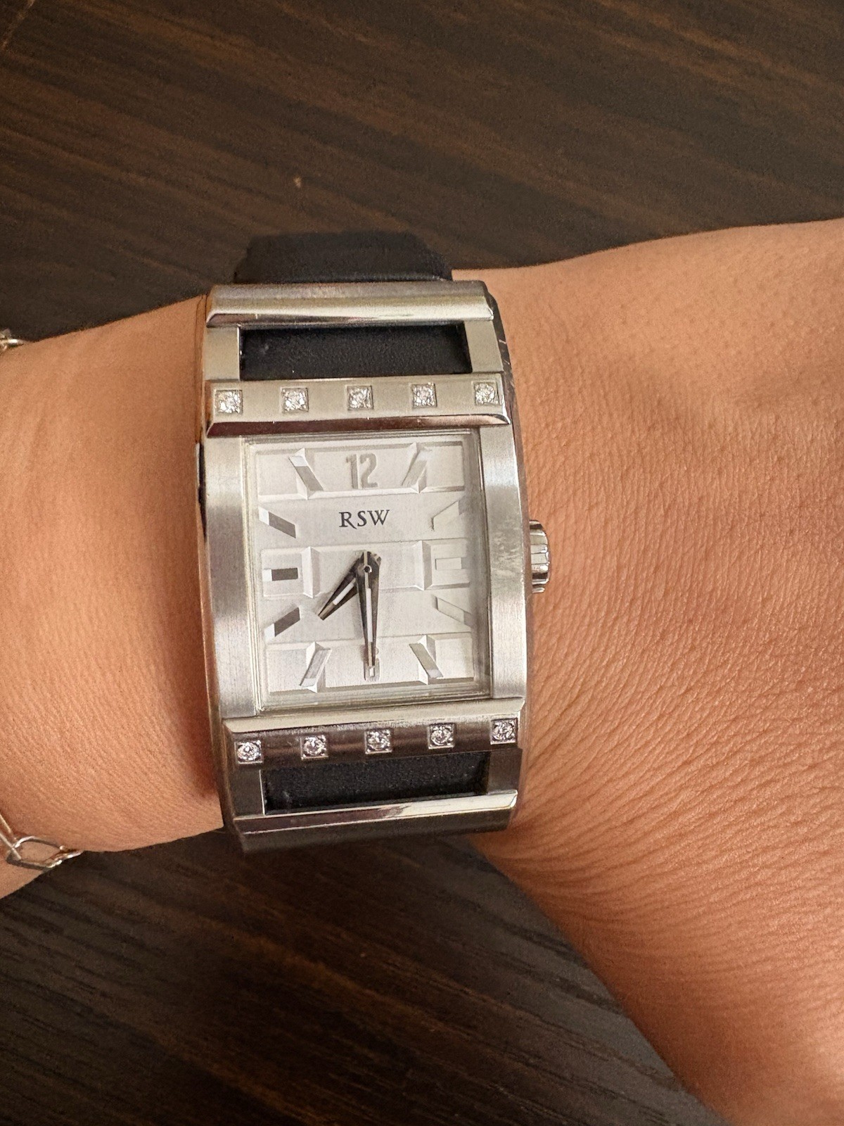 RSW Swiss Made Diamond Accent Watch 9610 | Sapphire Crystal | Rare