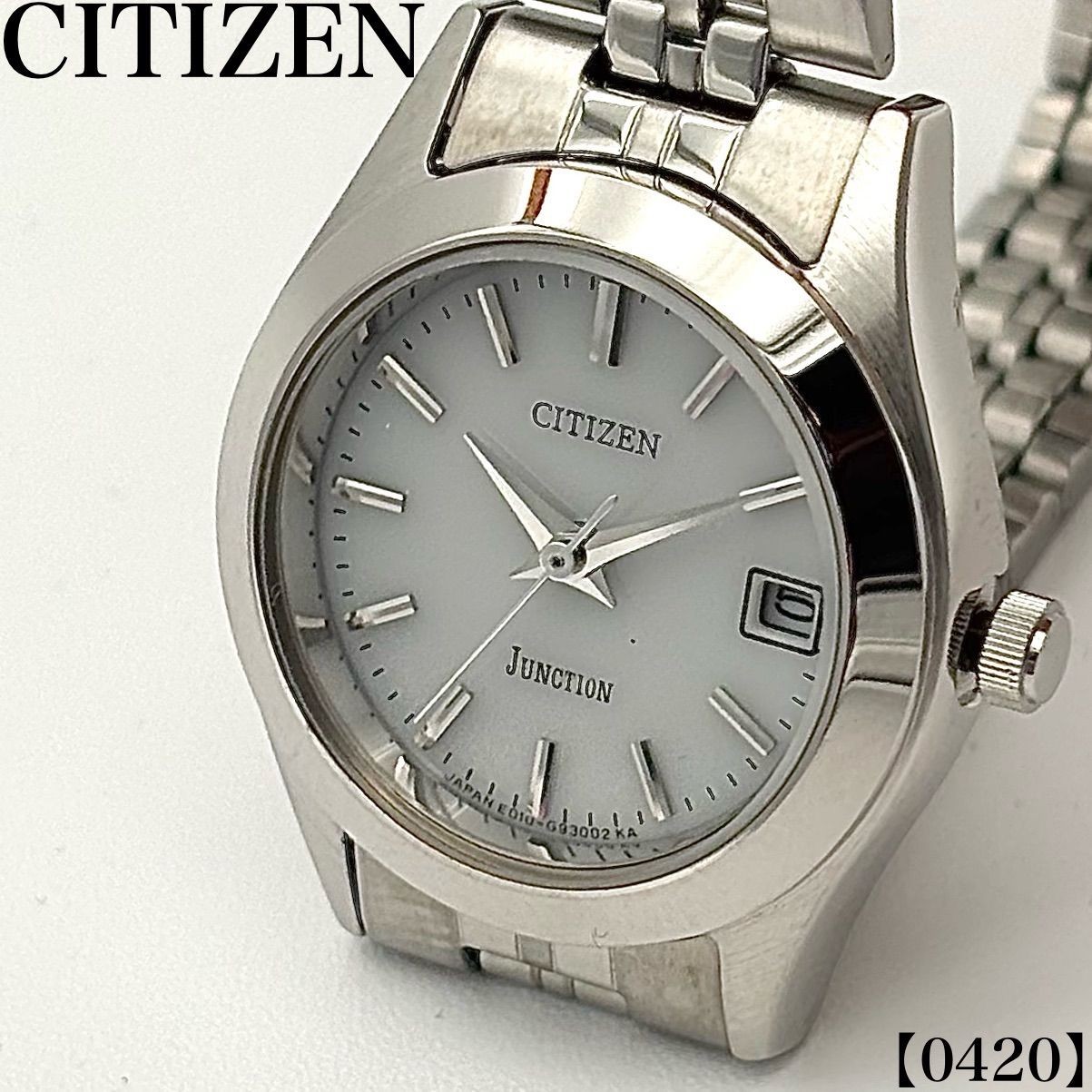 Citizen Junction Quartz Wristwatch Mens E010 Silver Dial wrist 16.0cm/6.3in