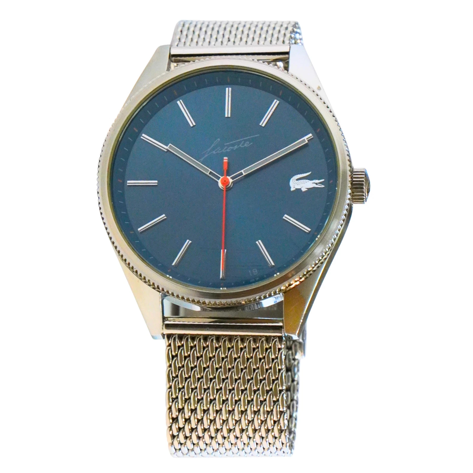 Lacoste Heritage Men’s Quartz Watch Blue Dial & Silver Mesh Strap 2011053