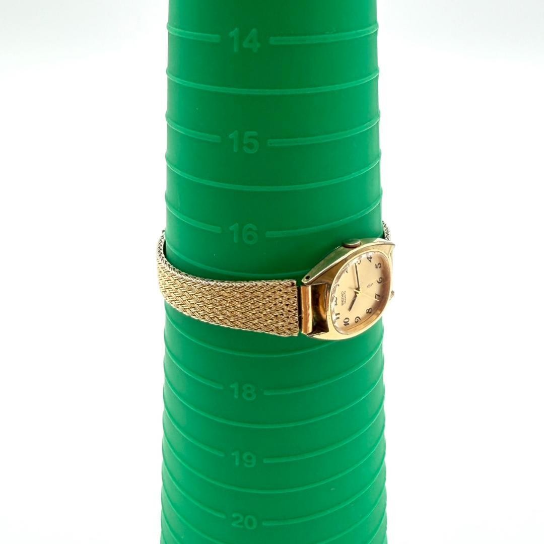 Seiko watch, new battery, square shape, all gold, women’s, working.