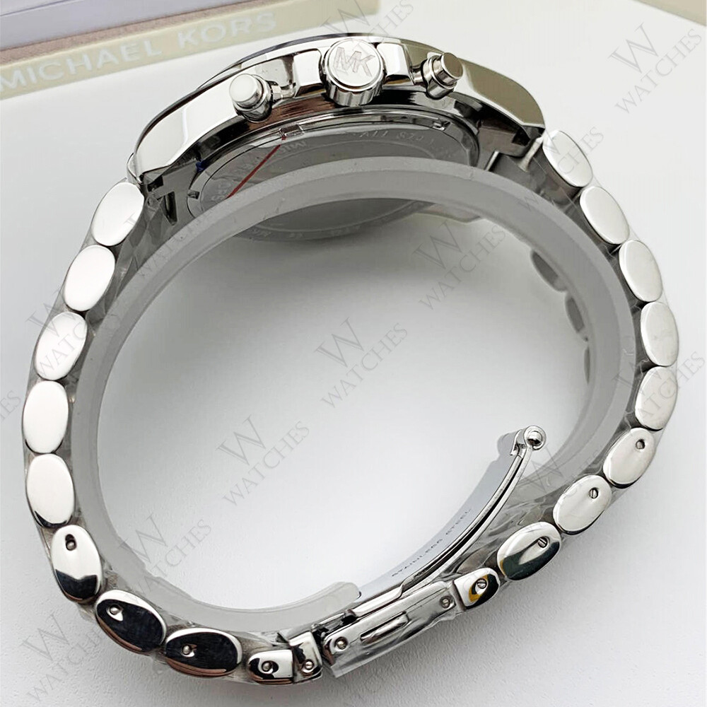 Michael Kors MK5535 Bradshaw Chronograph Silver-tone Bracelet Unisex Watch