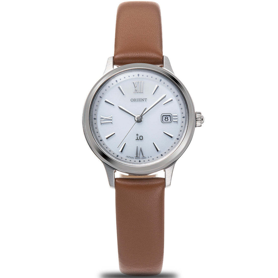 ORIENT iO Natural & Plain RN-WG0413S Solar Watch Brown Leather Band 27.6mm