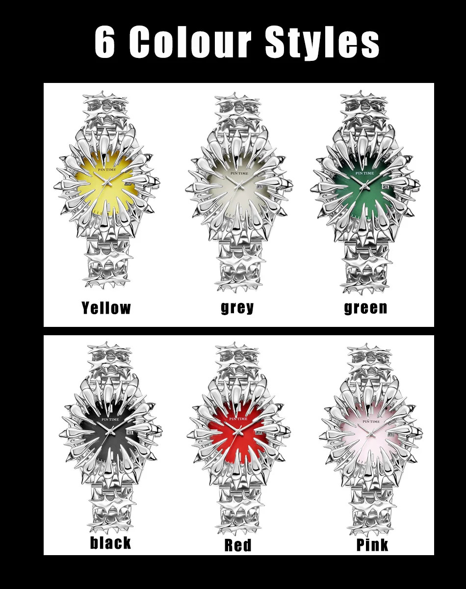 Special-shaped Lightning Dragon Spike Watch – Y2K Heavy Industry Quartz