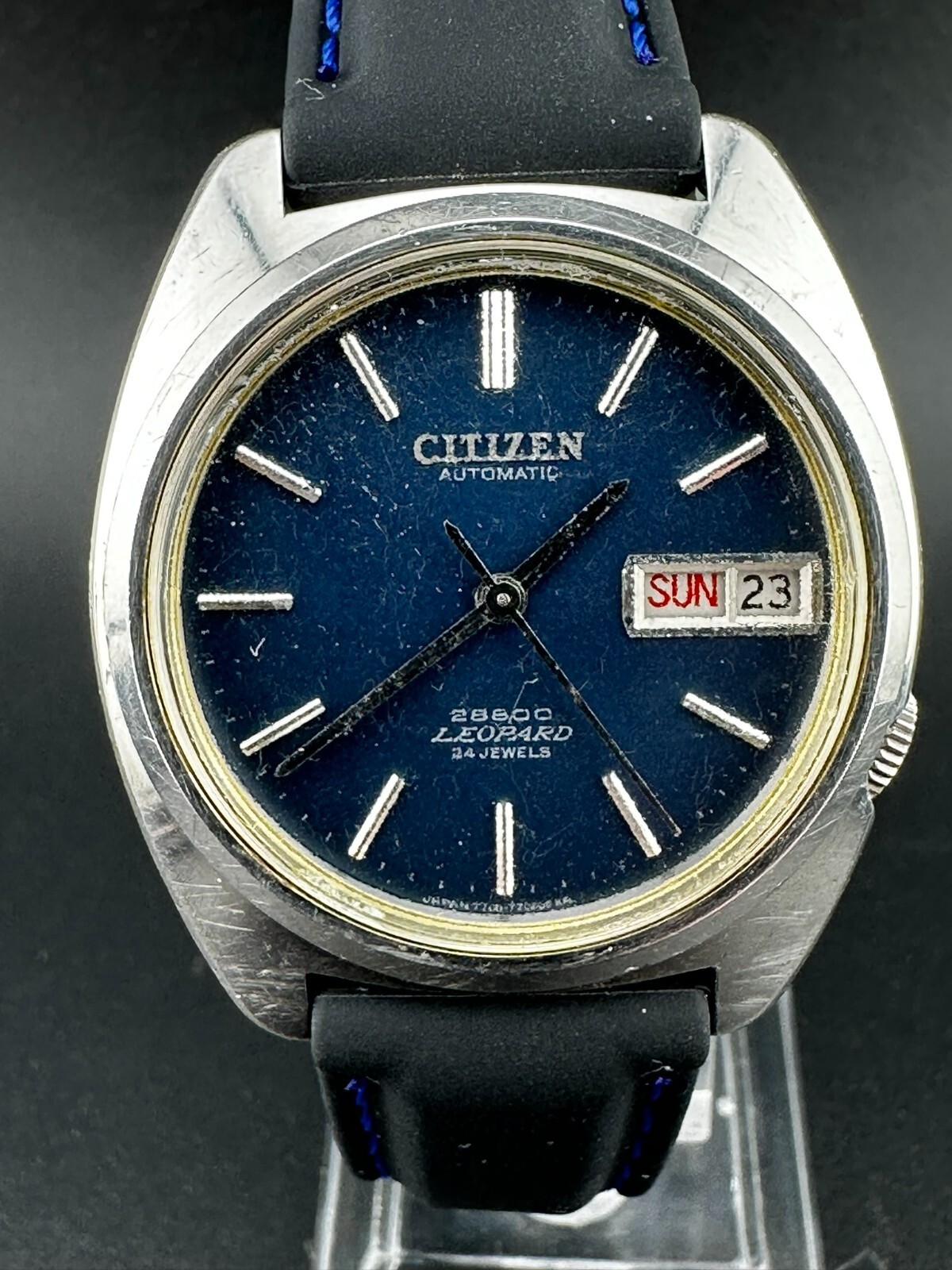 Citizen Leopard 28800 Men’s Automatic Blue Dial Day Date 26 Jewels 36mm 4-770153