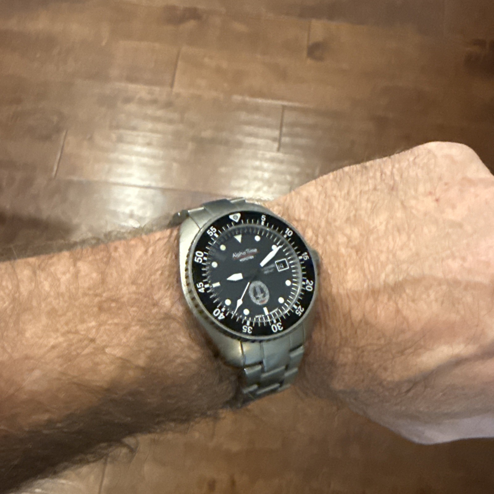 AlphaTime Mission Timer Titanium Dive Watch Fricker Case Made In Germany RARE