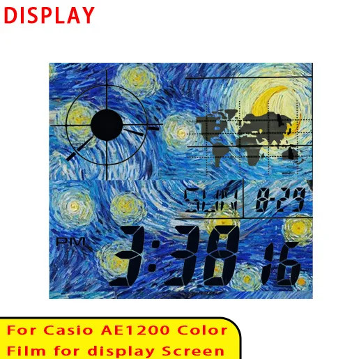 42 Style Display Color Screen Filter for Casio AE1200 Display HD Gradient Filter