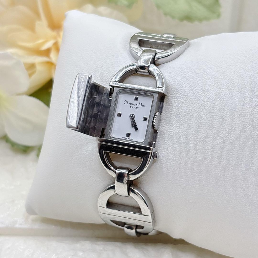 Christian Dior Pandora D78-100 White Quartz Women’s Watch Japan 073440