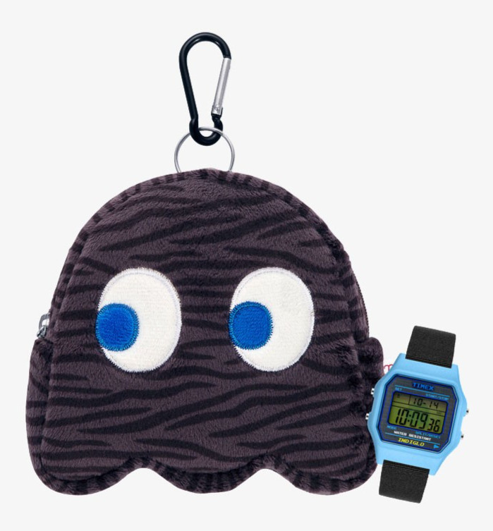 TIMEX x PAC-MAN Collaboration Classic Digital TW2V94100 Watch 34mm NICI Pouch