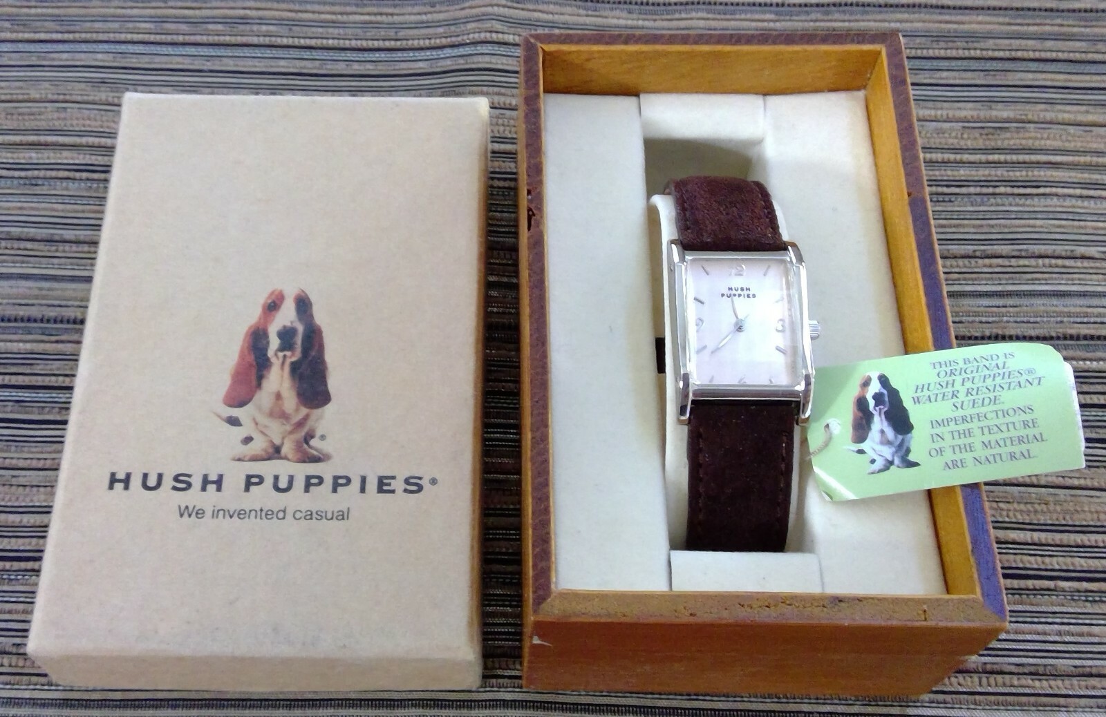 Vintage & Very Rare Hush Puppies Quartz Watch – Silver Case – Japan Movement
