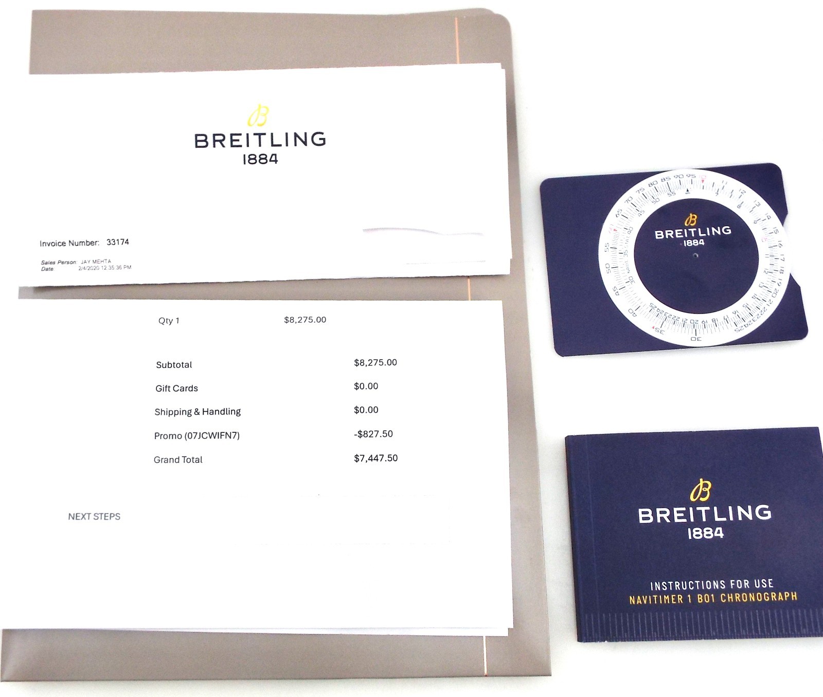 Breitling – Navitimer B01 TWA Special Edition – Mens Watch w/ Extra Band ~#0093