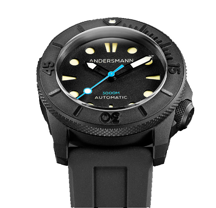 Andersmann Deep Ocean Black Titanium 3000 mt diver Brand New 2 years warranty