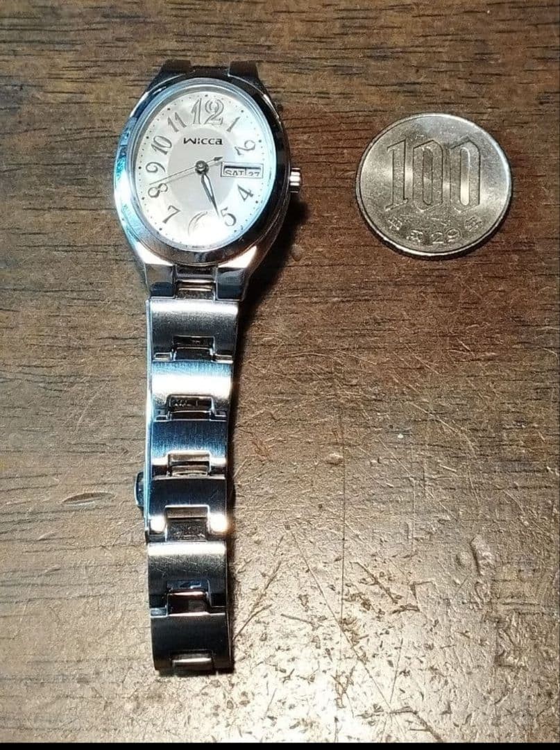Citizen Wicca Solar Watch Day Date Shell Dial 16 8 cm Analog LS421 Watch